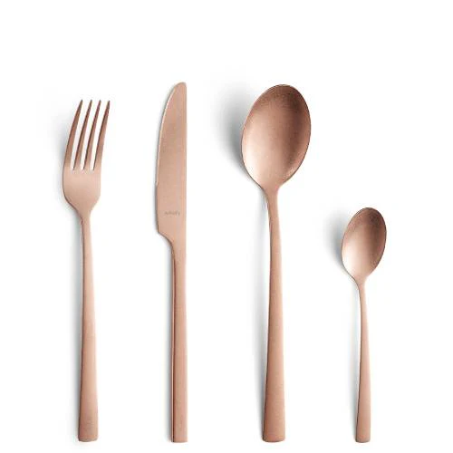 16-Piece Vintage Copper Cutlery Set - Image 2