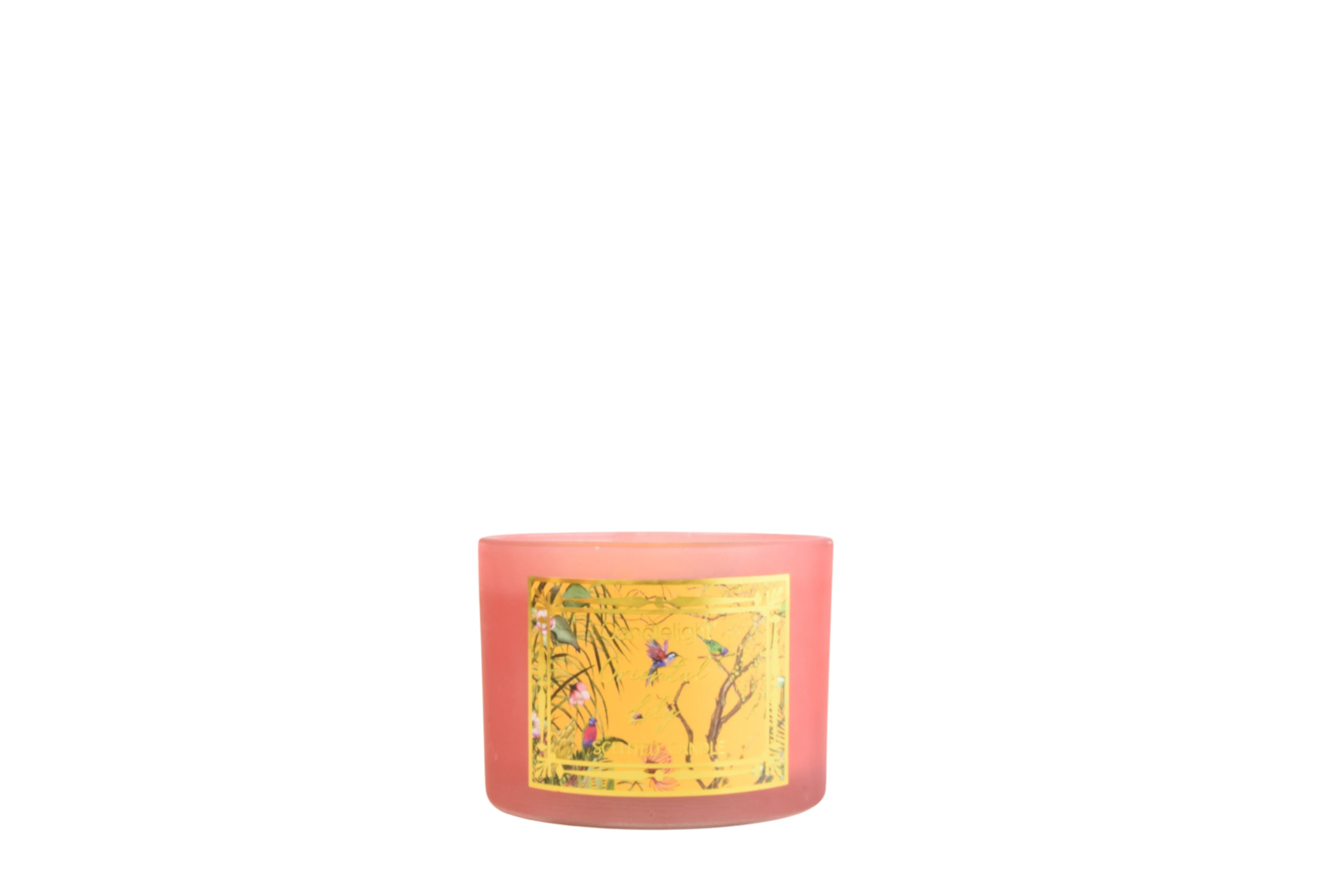 Exquisite Oriental Lily Essence Ochre Chinoiserie 2-Wick Candle - Image 2
