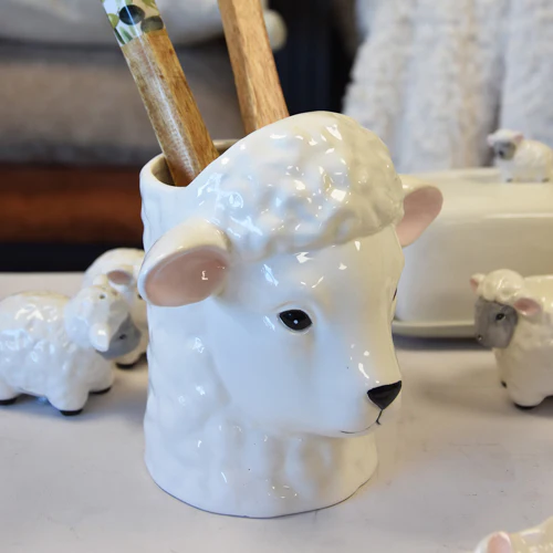 3D Sheep Utensil Pot for Kitchen