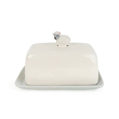 3D Sheep White Butter Dish - Image 4