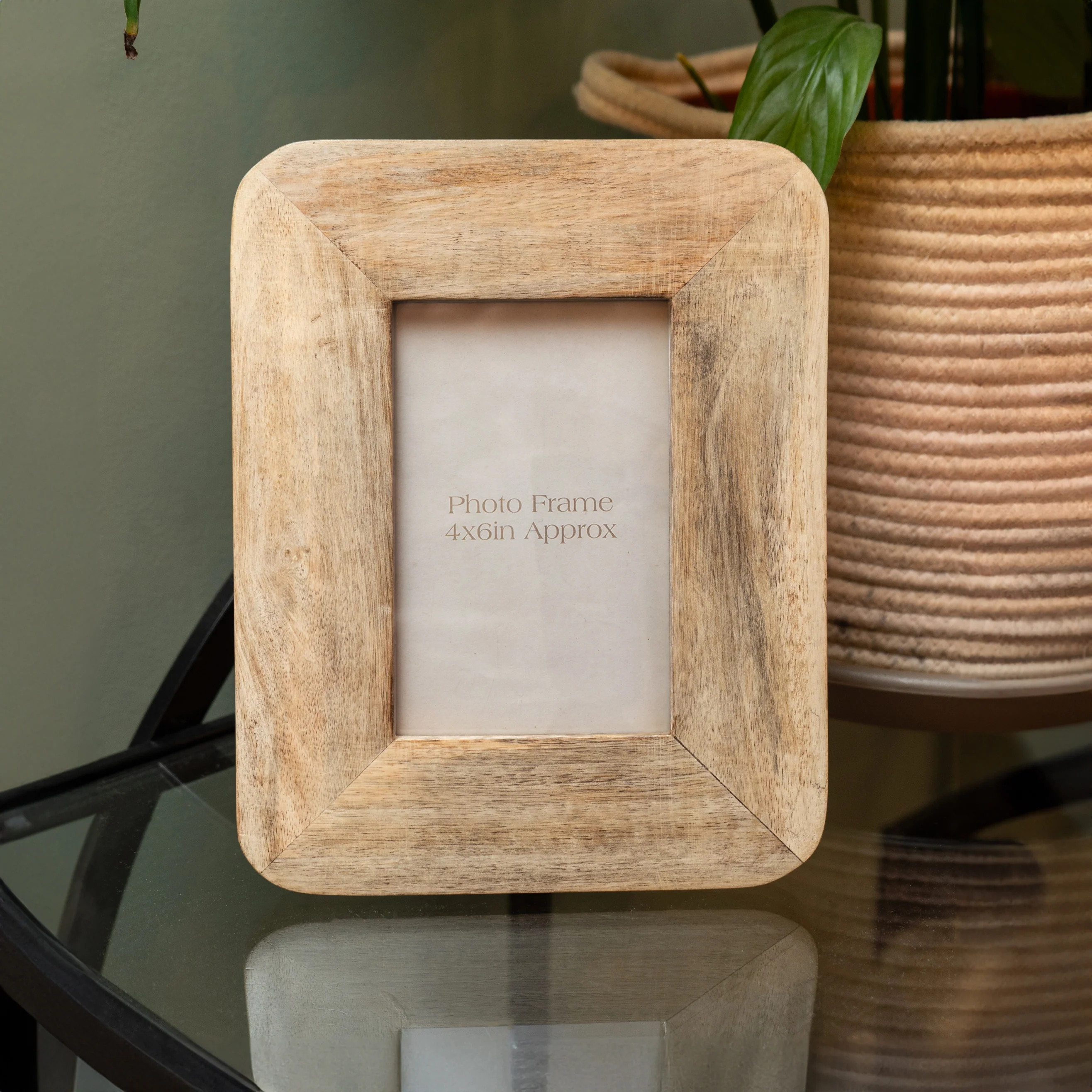 Vintage 4x6 Mango Wood Photo Frame - Image 2