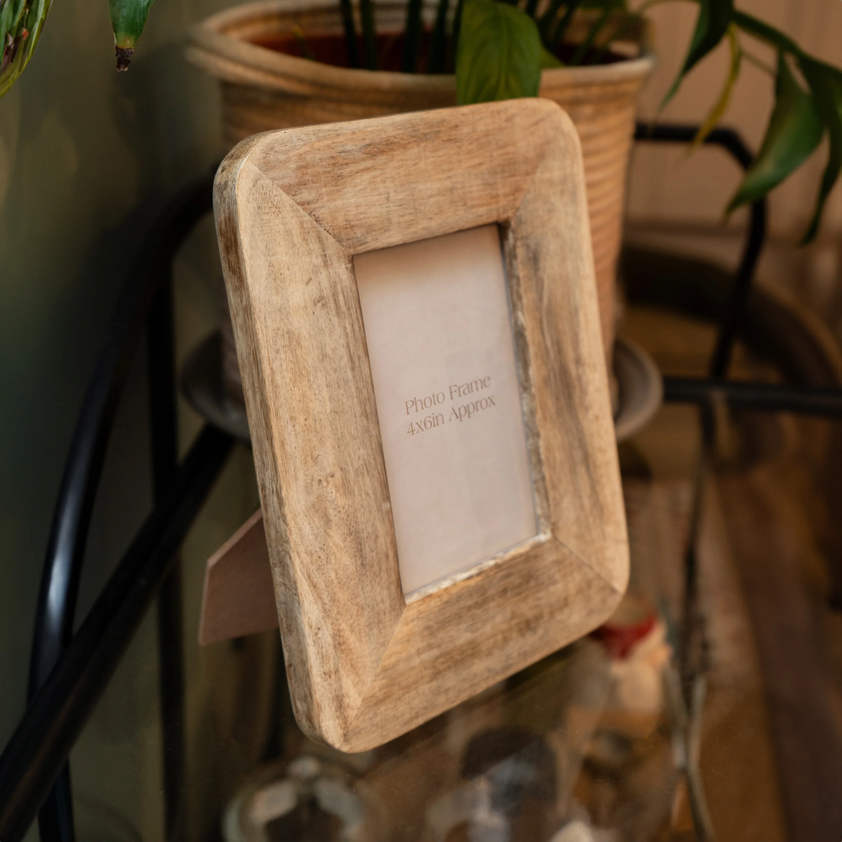 Vintage 4x6 Mango Wood Photo Frame - Image 3