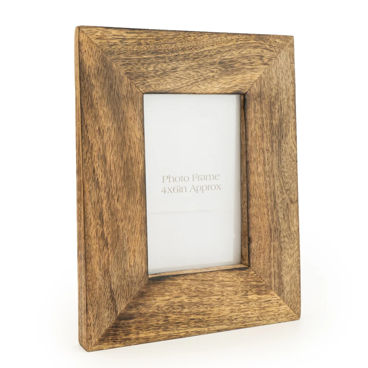 Rustic 4x6" Mango Wood Photo Frame - Natural Charm