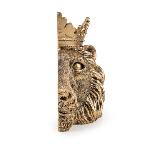 Antique Gold Lion Bookends - Image 11