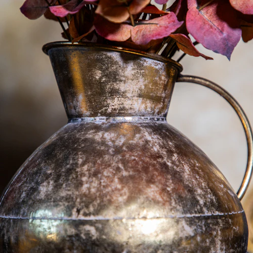 Antique Gold Metal Jug - Image 5