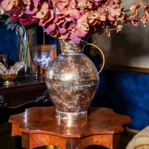 Antique Gold Metal Jug - Image 7