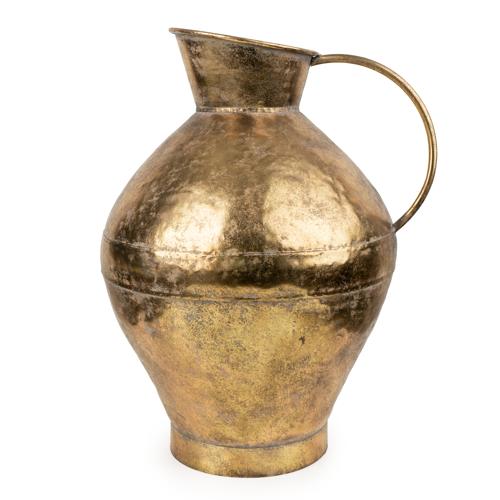 Antique Gold Metal Jug - Image 8