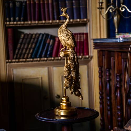 Antique Gold Peacock Ornament