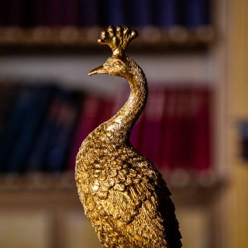 Antique Gold Peacock Ornament - Image 3