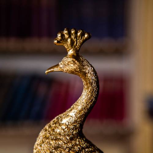 Antique Gold Peacock Ornament - Image 4