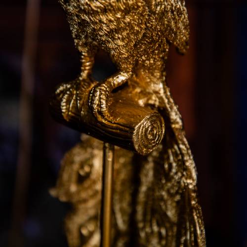 Antique Gold Peacock Ornament - Image 6