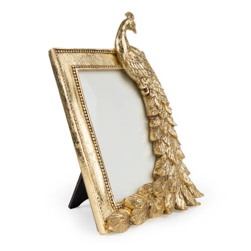 Antique Gold Peacock Photo Frame 4x6" - Image 3