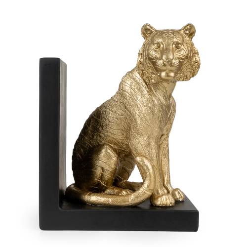 Antique Gold Tiger Bookends - Image 6