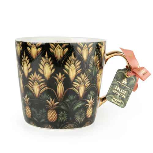 Art Deco Mug with Gold Pineapple Motif    - Image 4