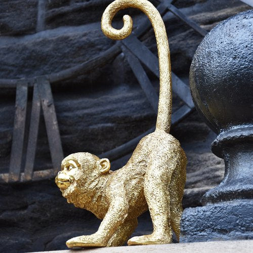 Art Deco Style Gold Monkey Ornament - Image 2