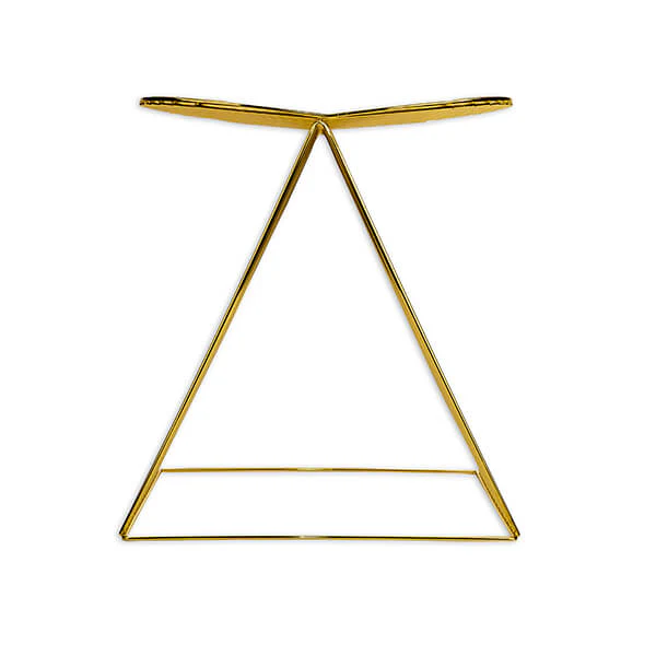Art Deco Style Wire Table - Gold - Image 6