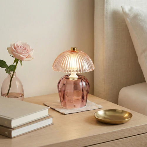 Art Deco Style LED Glass Table Lamp