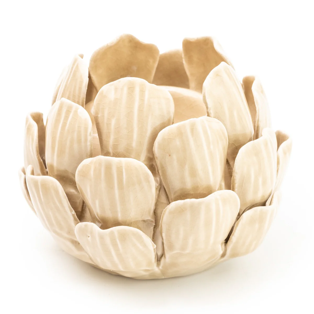 Elegant Cream Artichoke Candleholder - Image 4