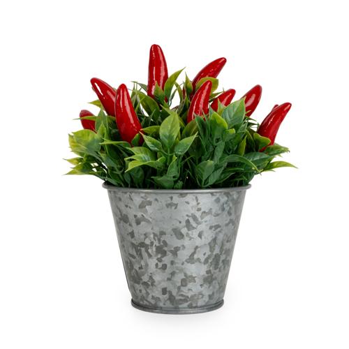 Artificial Chillies in Decorative Tin - 15cm - Image 5