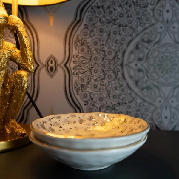 Black Dimpled Tapas Bowl - Image 2