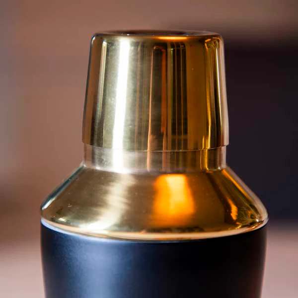 Black and Gold Cocktail Shaker Set with Gift Box and Recipe Card - Image 6