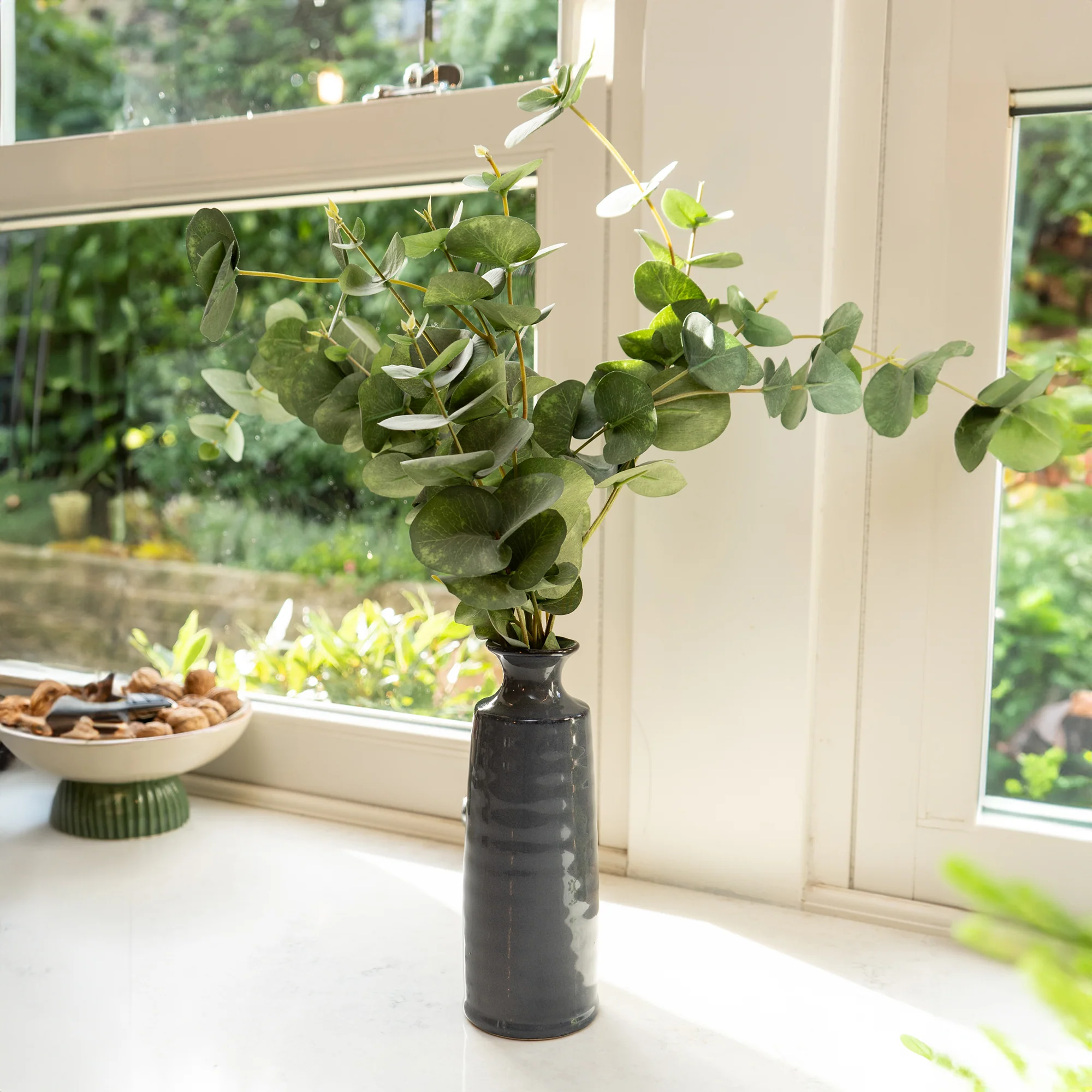 Stunning Reactive Blue Bottle Vase