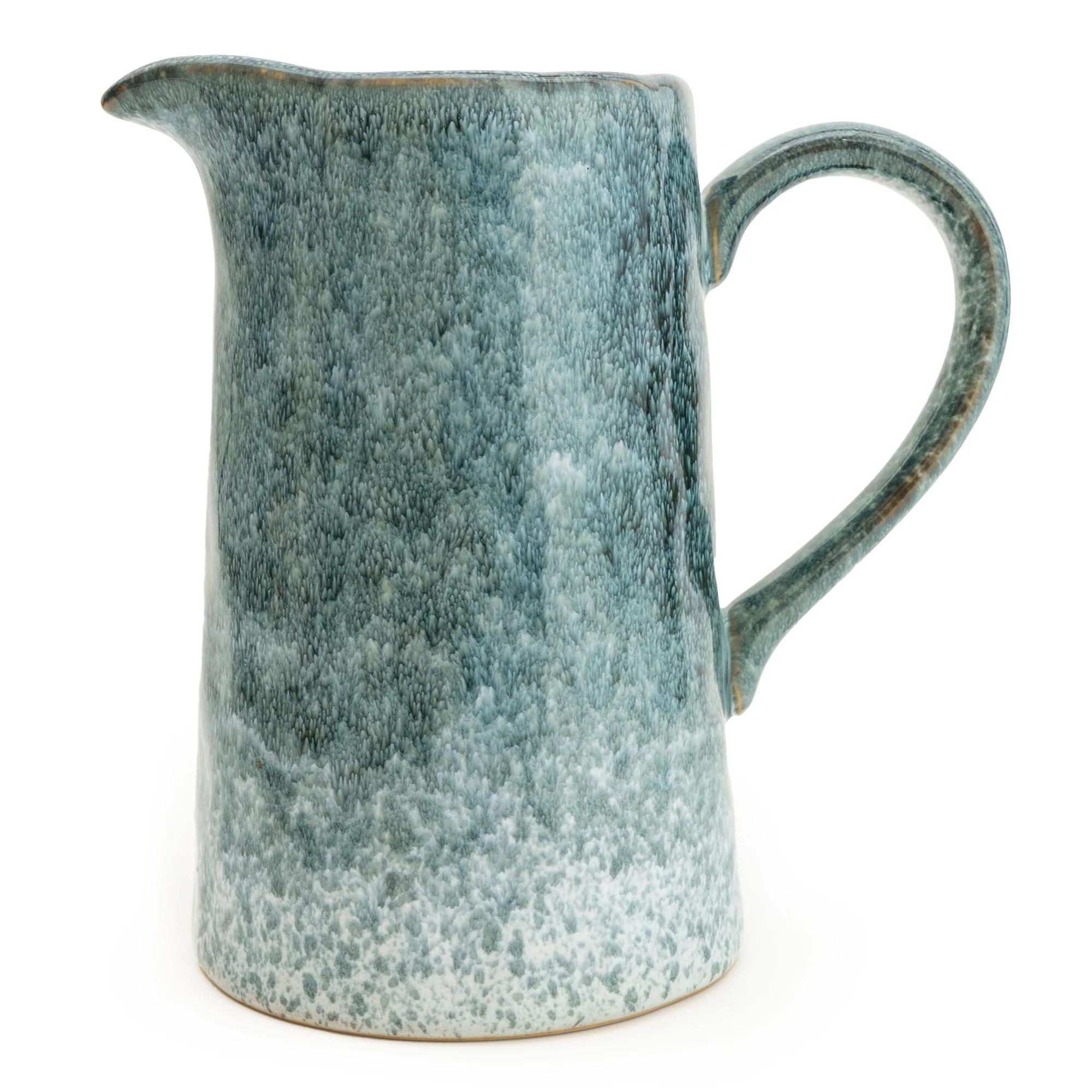 Elegant Blue Reactive Glaze Jug - Image 2