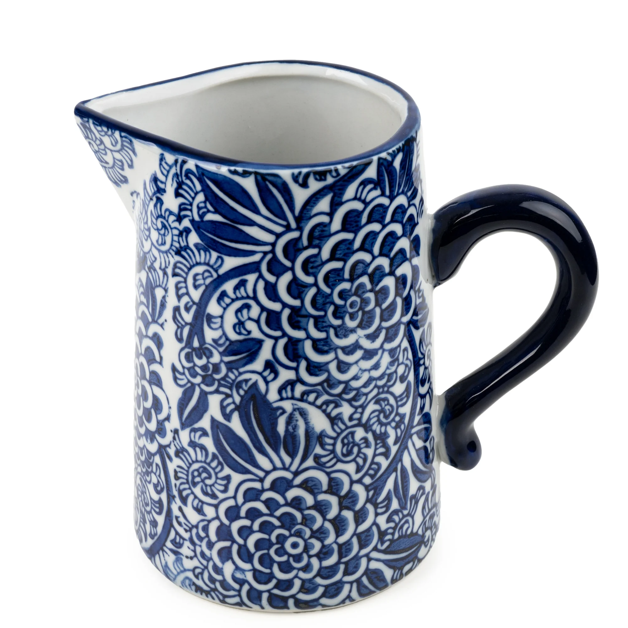 Small Blue & White Milk Jug - Image 3