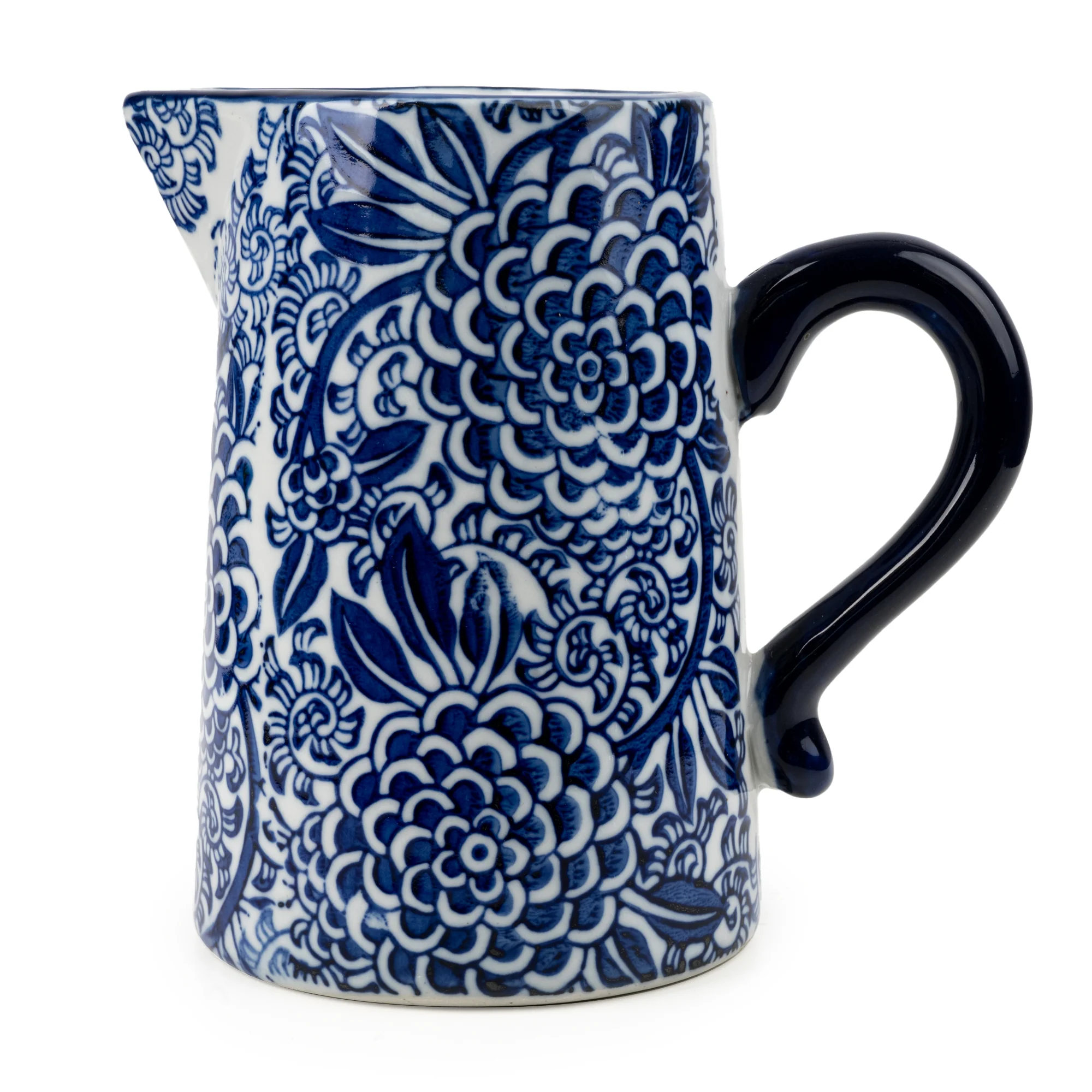 Small Blue & White Milk Jug - Image 4