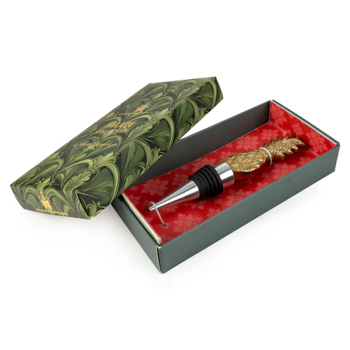 Bottle Stopper With Decorative Pineapple Top  - Image 4