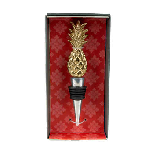 Bottle Stopper With Decorative Pineapple Top  - Image 5
