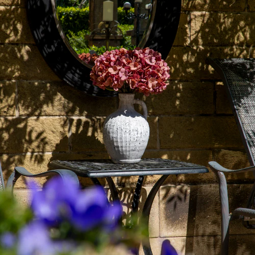 Stone Bottle Vase with Handle - Image 5