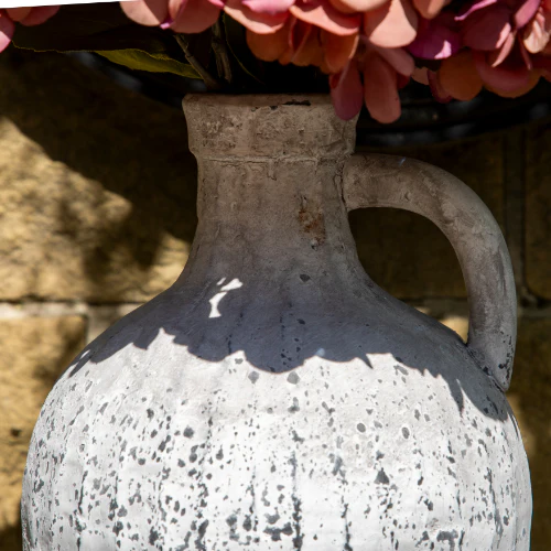Stone Bottle Vase with Handle - Image 7