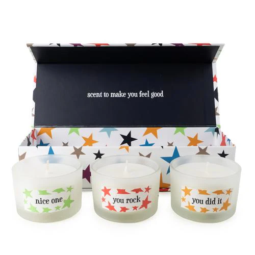 Brights Collection "Congratulations" Scented Luxury Candle Trio - Image 2