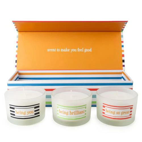 Brights Collection "Thank You" Scented Luxury Candle Trio - Image 2
