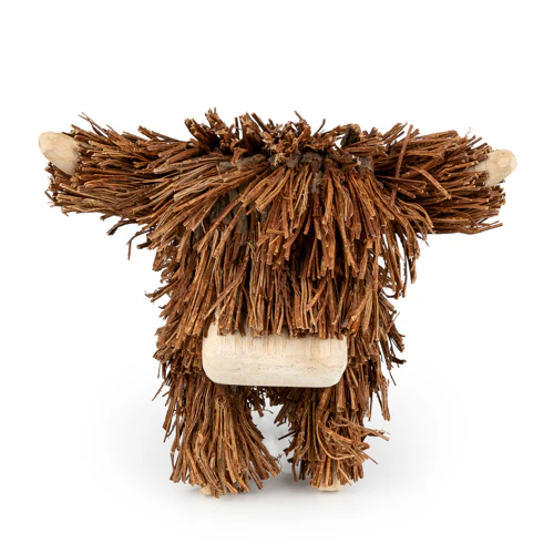 Brown Highland Cow Twig Ornament  - Image 3
