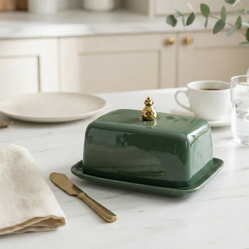 Butterdish Gold Pineapple