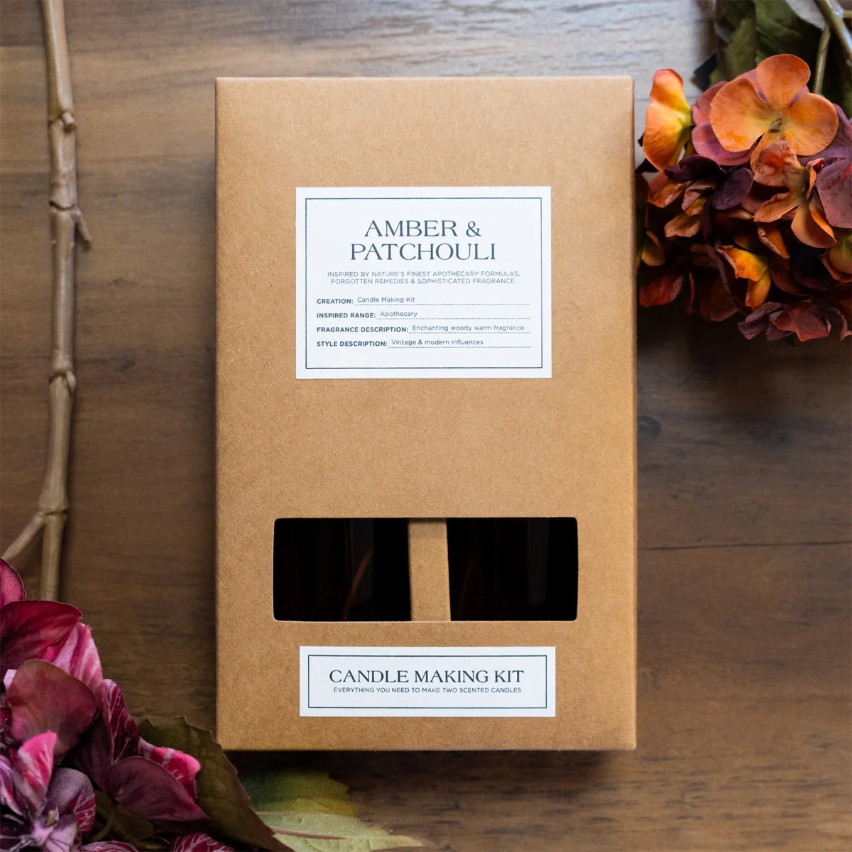 Candle Making Gift Set with Amber & Patchouli
