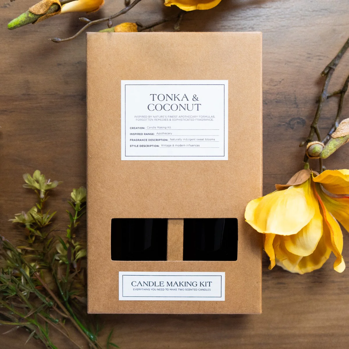 Candle Making Gift Set in Tonka & Coconut Essence