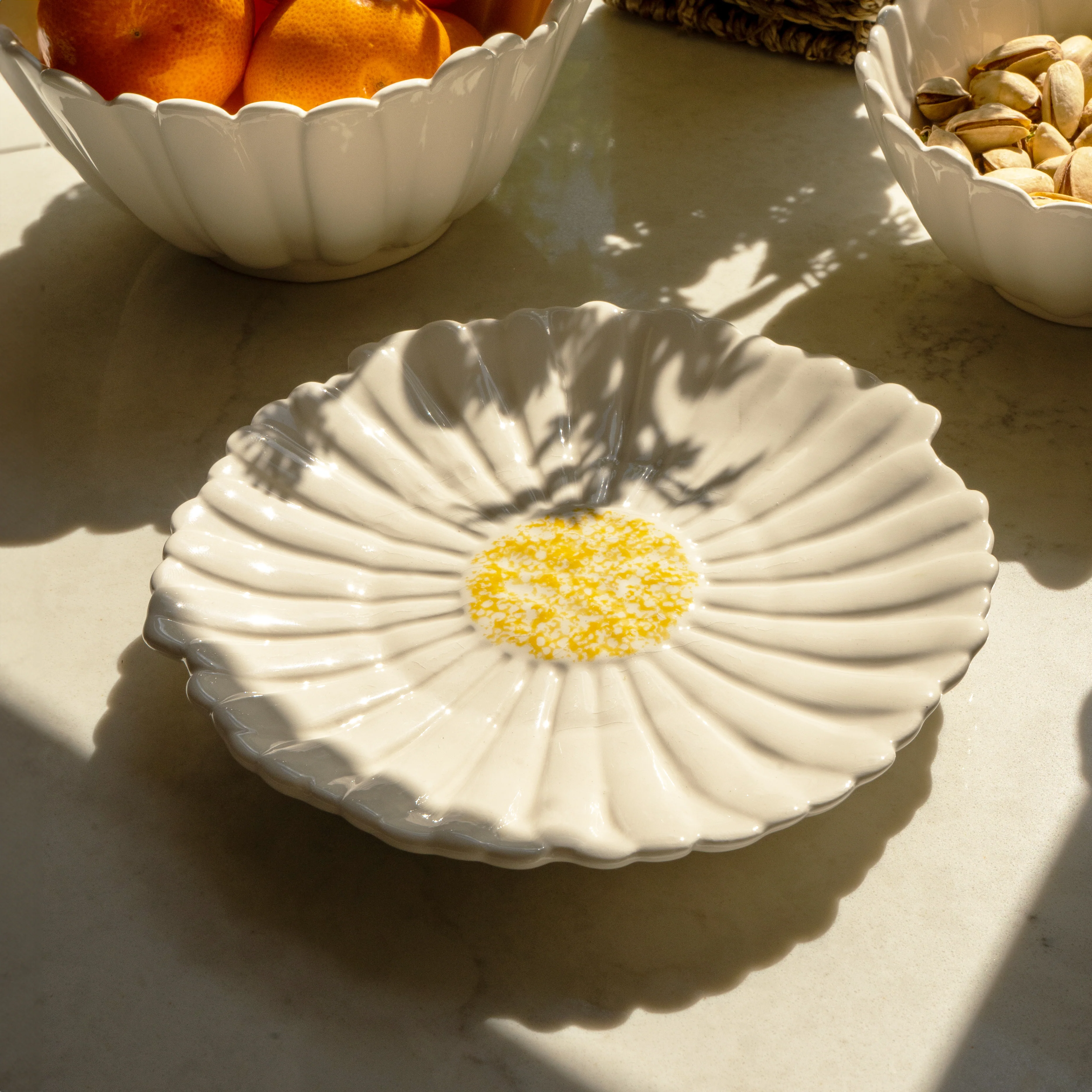 Ceramic Daisy Side Plate