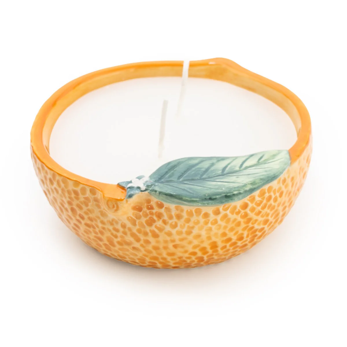 Vibrant Ceramic Orange Candle - Infused with 5% Orange Blossom - Image 4