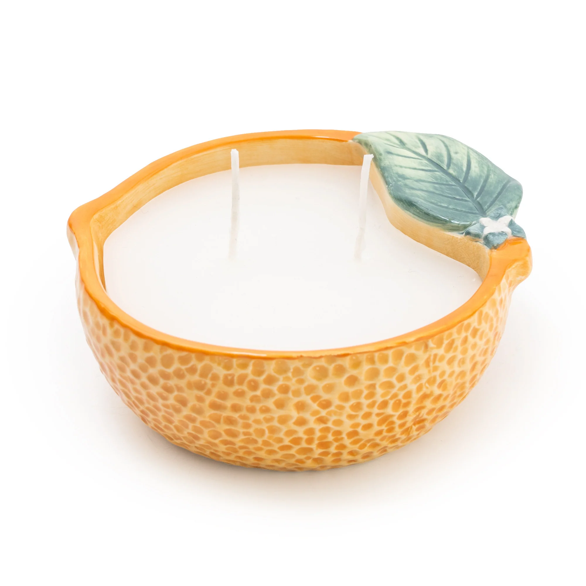 Vibrant Ceramic Orange Candle - Infused with 5% Orange Blossom - Image 5