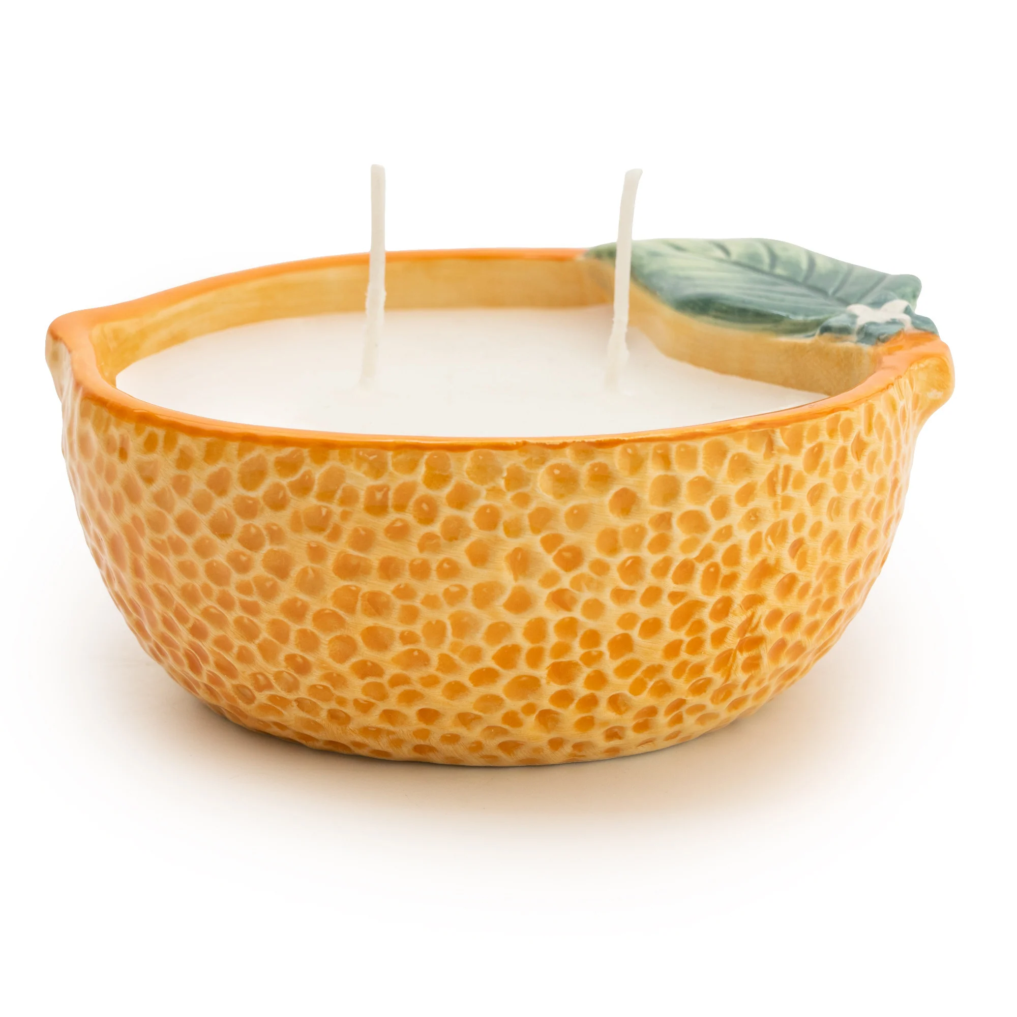 Vibrant Ceramic Orange Candle - Infused with 5% Orange Blossom - Image 6