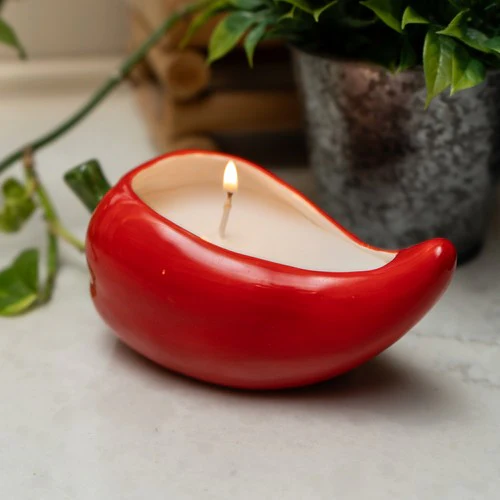 Chilli Candle Pot - Moroccan Red Cinnamon Scent - Image 3