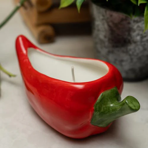 Chilli Candle Pot - Moroccan Red Cinnamon Scent - Image 4