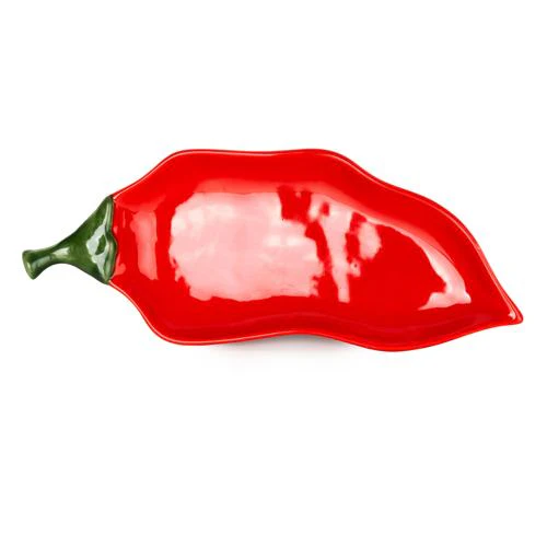 Chilli Shaped Ceramic Serving Plate - Image 4