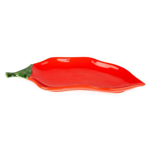 Chilli Shaped Ceramic Serving Plate - Image 5