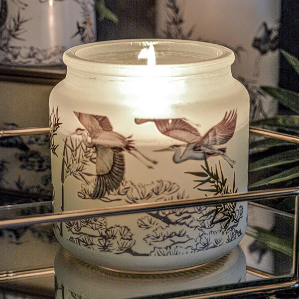 Clean Cotton Candle in a Frosted Jar