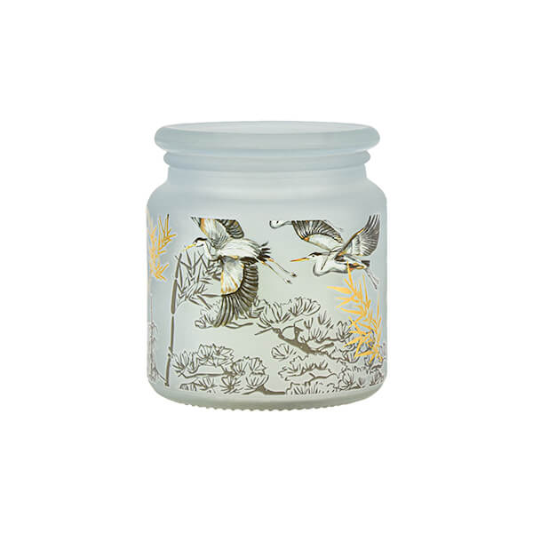 Clean Cotton Candle in a Frosted Jar - Image 2