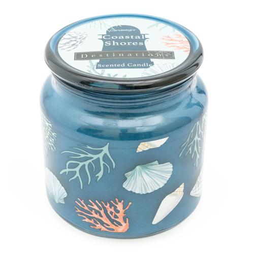 Coastal Shores Seasalt Scent Lidded Candle Jar - Image 2